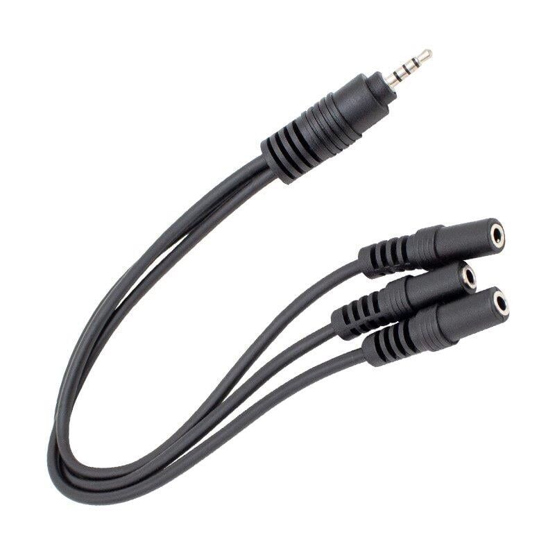 Powermaster PM-4871 3 Port 3.5 mm Splitter Kulaklık Mikrofon Çoklayıcı Çevirici Dönüştürücü Adaptör