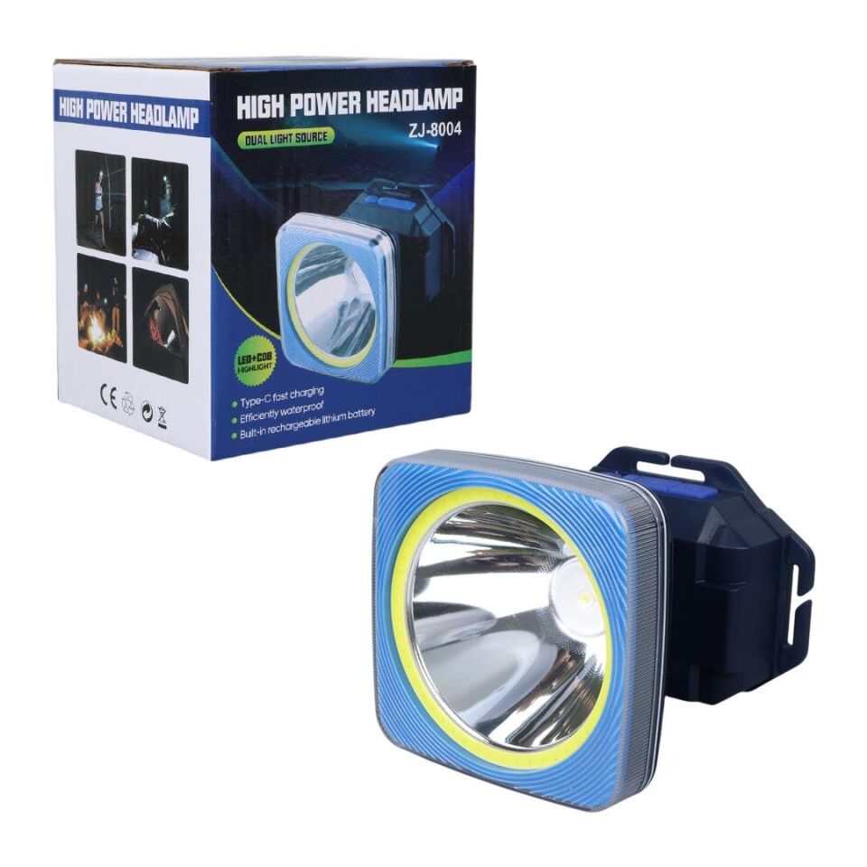 Powermaster ZJ-8004 Cob - Power Led Büyük Boy Kafa Lambası