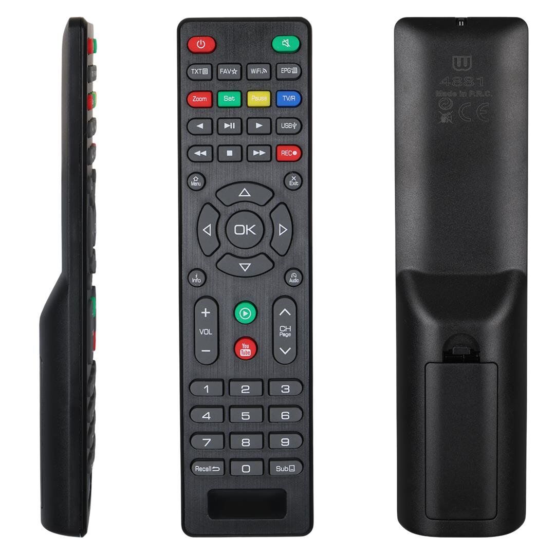 WEKO KR MILLENIUM MLN-20000 YOUTUBE TUŞLU MİNİ HD UYDU KUMANDASI (4881=5582)