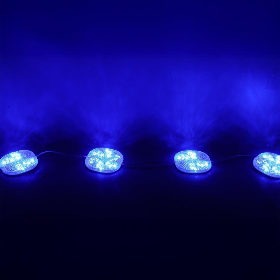 Powermaster PM-14698 12 Volt 3 Watt Mavi Yanıp Sönen Çakar 6565-2835 Modül Led 65X65x12mm