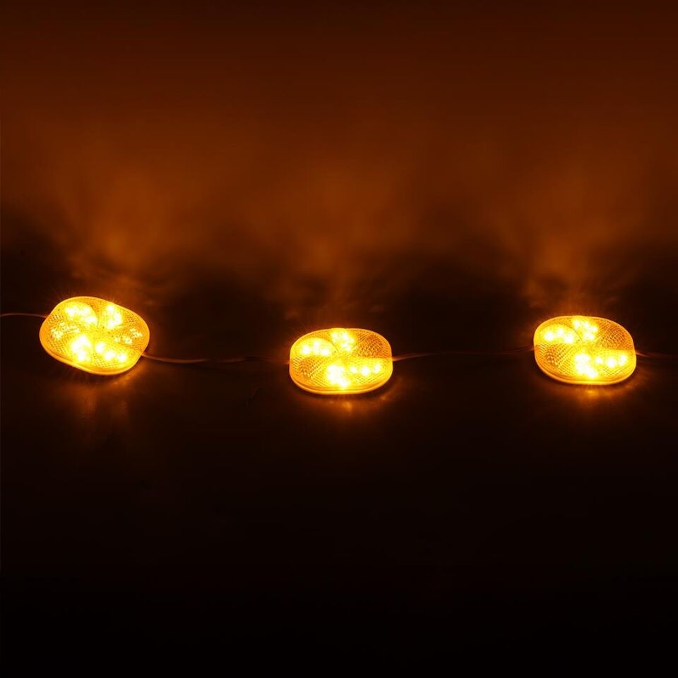 Powermaster PM-14700 12 Volt 3 Watt Sarı Yanıp Sönen Çakar 6565-2835 Modül Led 65X65x12mm