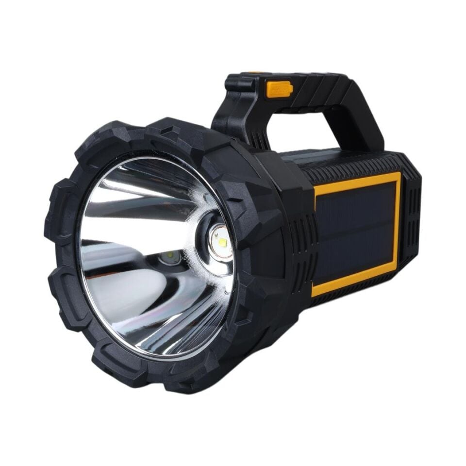 Powermaster W5191 Solar Şarjlı El Feneri Uzun Mesafe Işıldak