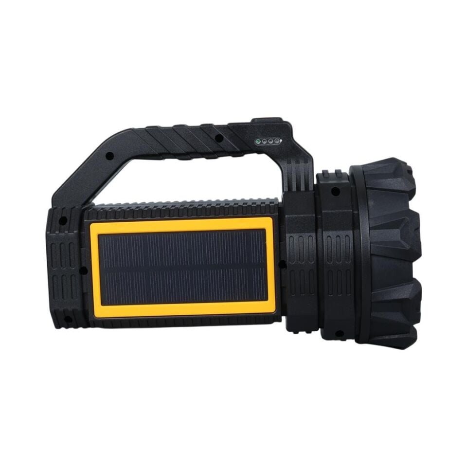 Powermaster W5190 Solar Şarjlı El Feneri Uzun Mesafe Işıldak