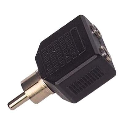 1 Rca Erkek 3.5 Mm Stereo 2 Dişi Çevirici Jack Rca Girişini Kulaklık Girişine Çevirici Dönüştürücü Aparat
