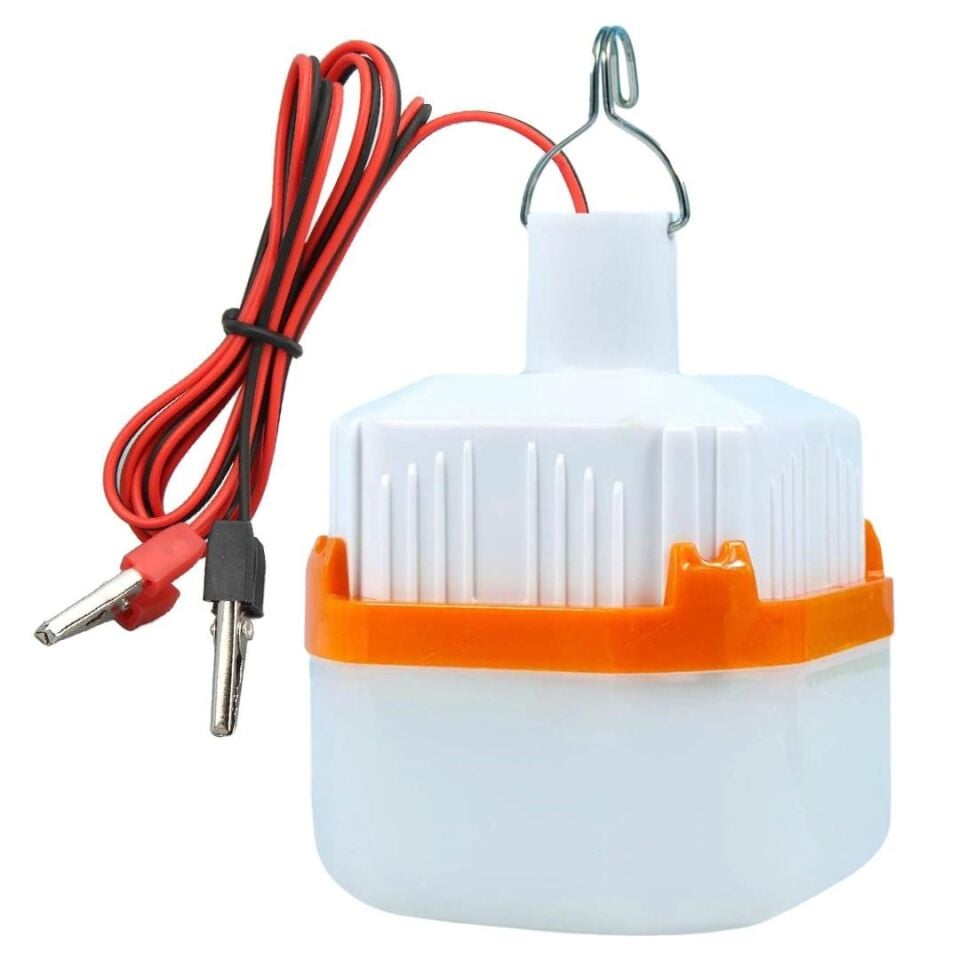 Powermaster HT-B11 12 Volt Beyaz Led Lamba Krokodil Maşalı Uçlu 21 SMD Ledli