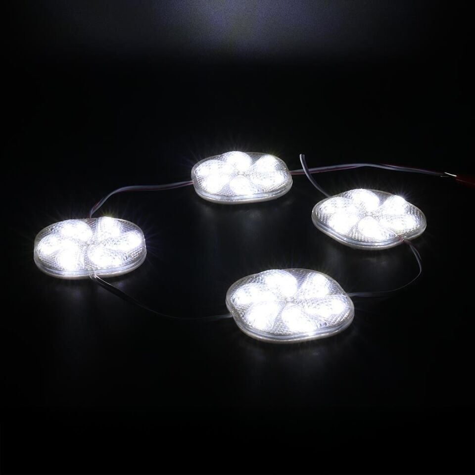 Powermaster PM-14704 12 Volt 3 Watt Soğuk Beyaz Sabit 6565-2835 Modül Led 65X65x12mm