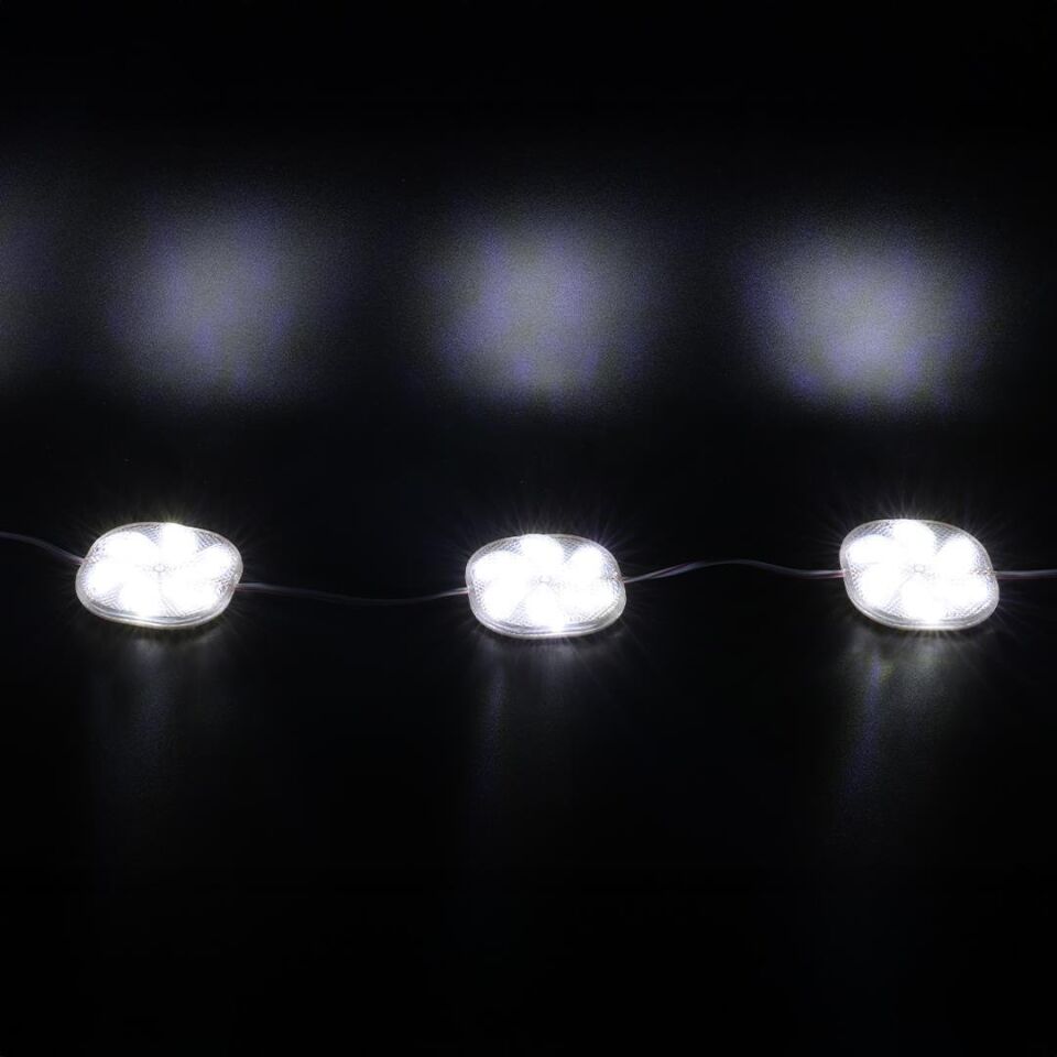 Powermaster PM-14704 12 Volt 3 Watt Soğuk Beyaz Sabit 6565-2835 Modül Led 65X65x12mm