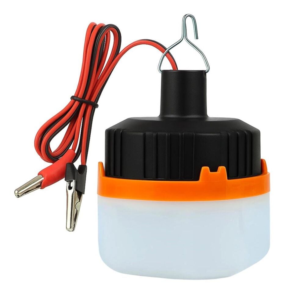 Powermaster HT-A11 12 Volt Siyah Led Lamba Krokodil Maşalı Uçlu 21 SMD Ledli