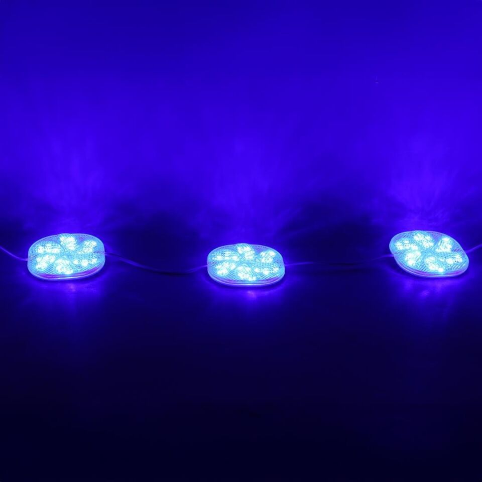 Powermaster PM-14706 12 Volt 3 Watt Mavi Sabit 6565-2835 Modül Led 65X65x12mm