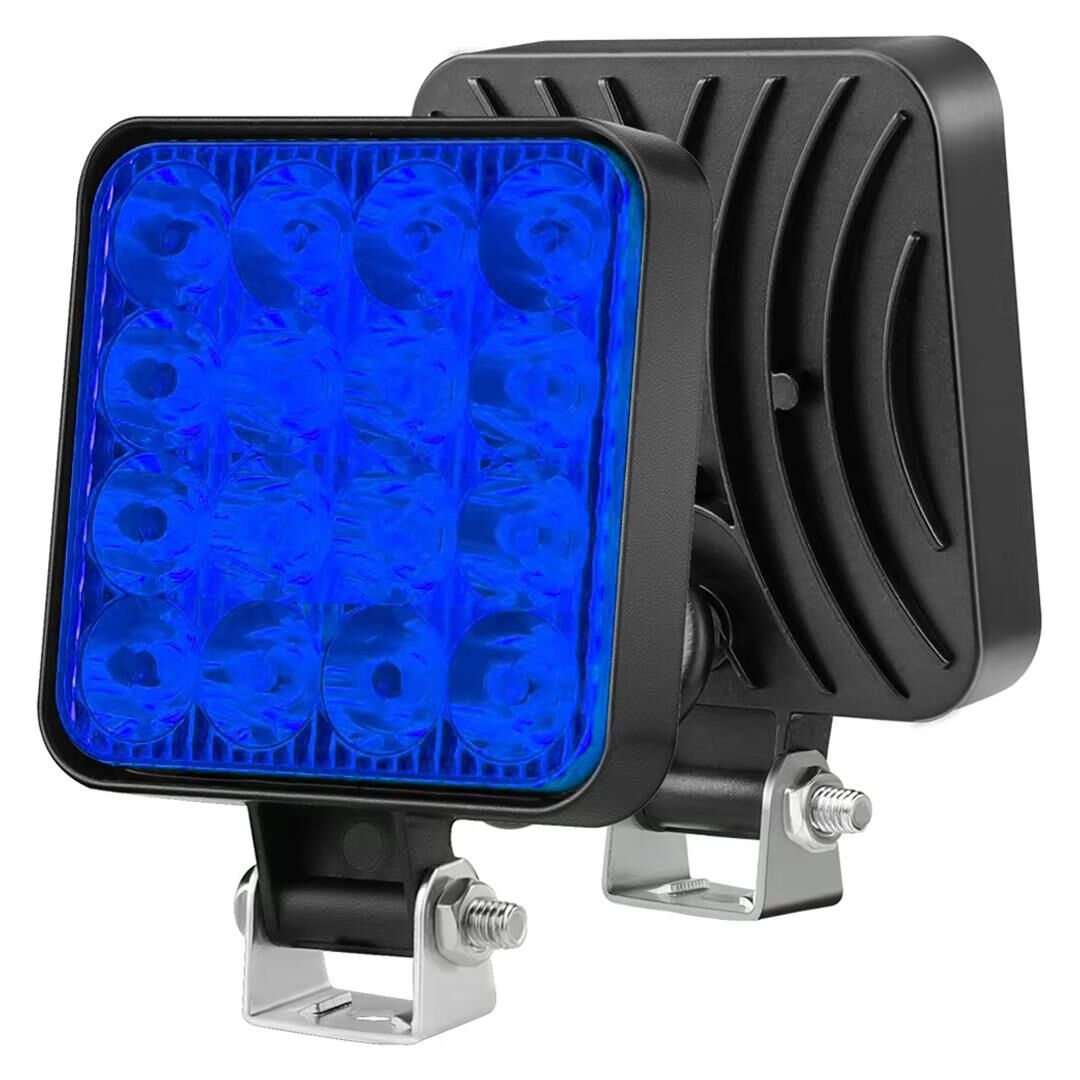 Powermaster PM-25309 SUV - Off Road - Motosiklet Farı Sis Lambası Mavi LED 12 Volt 48 Watt