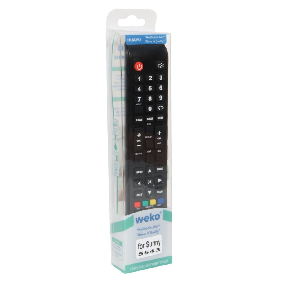 Sunny 65LEDA88 - Axen AX55LEDA88/0227 - Profilo 65PA500T - Woon CX 509 - Ronax Lcd Led TV Kumanda