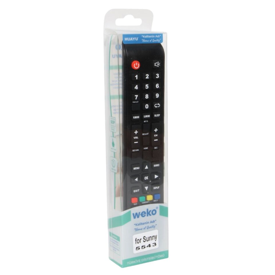Sunny 65LEDA88 - Axen AX55LEDA88/0227 - Profilo 65PA500T - Woon CX 509 - Ronax Lcd Led TV Kumanda