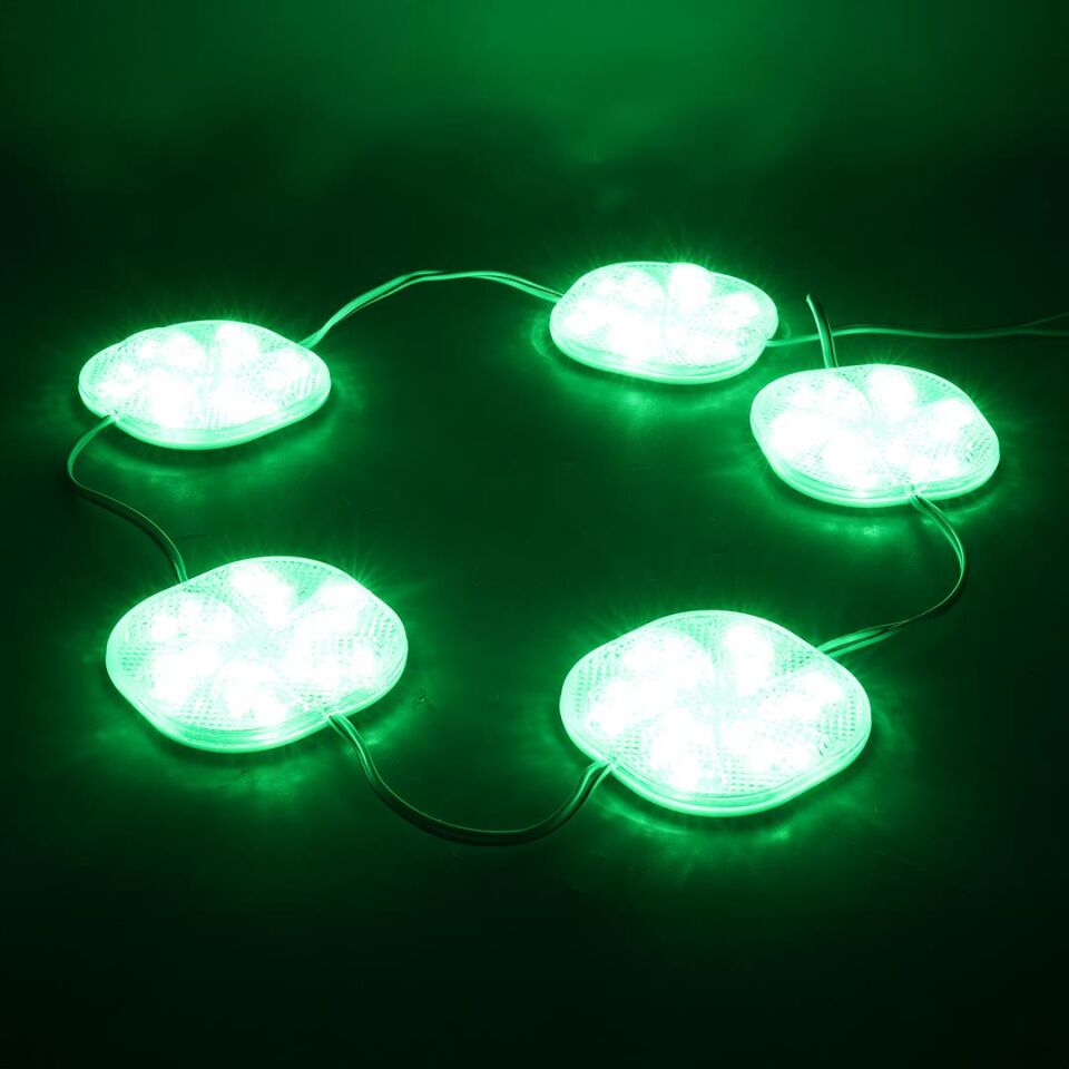 Powermaster PM-14707 12 Volt 3 Watt Yeşil Sabit 6565-2835 Modül Led 65X65x12mm