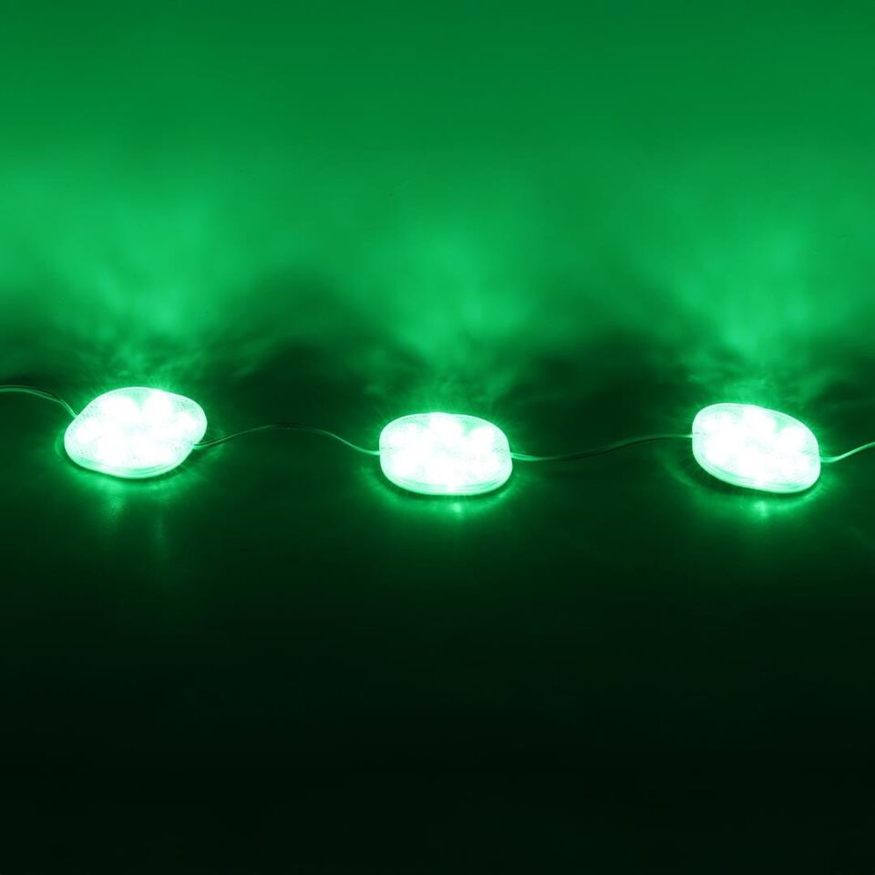 Powermaster PM-14707 12 Volt 3 Watt Yeşil Sabit 6565-2835 Modül Led 65X65x12mm