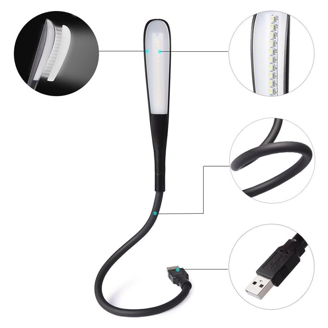 Powermaster PM-24561 14 Ledli Siyah Esnek Usb Led Lamba