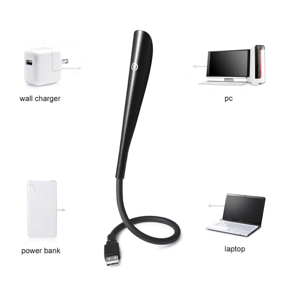 Powermaster PM-24561 14 Ledli Siyah Esnek Usb Led Lamba