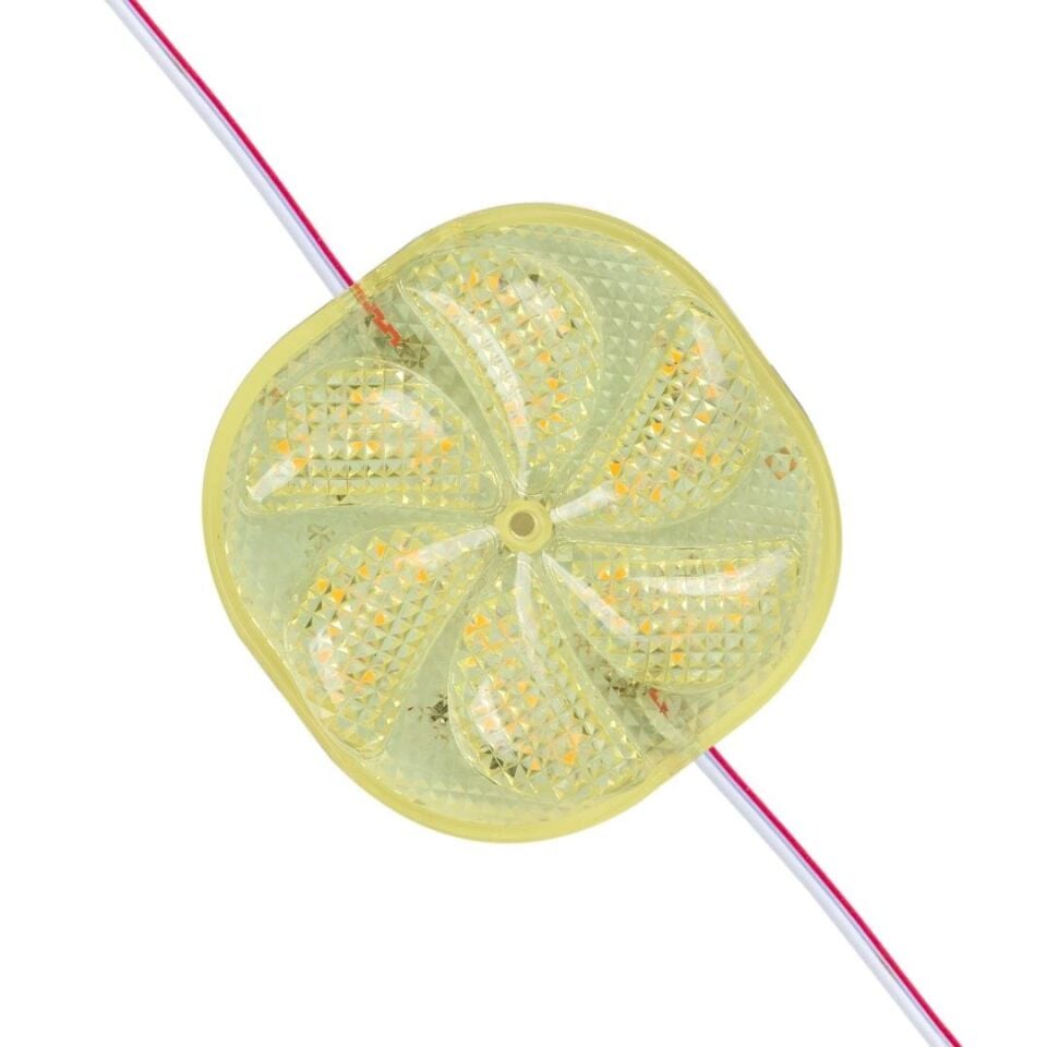 Powermaster PM-14708 12 Volt 3 Watt Sarı Sabit 6565-2835 Modül Led 65X65x12mm