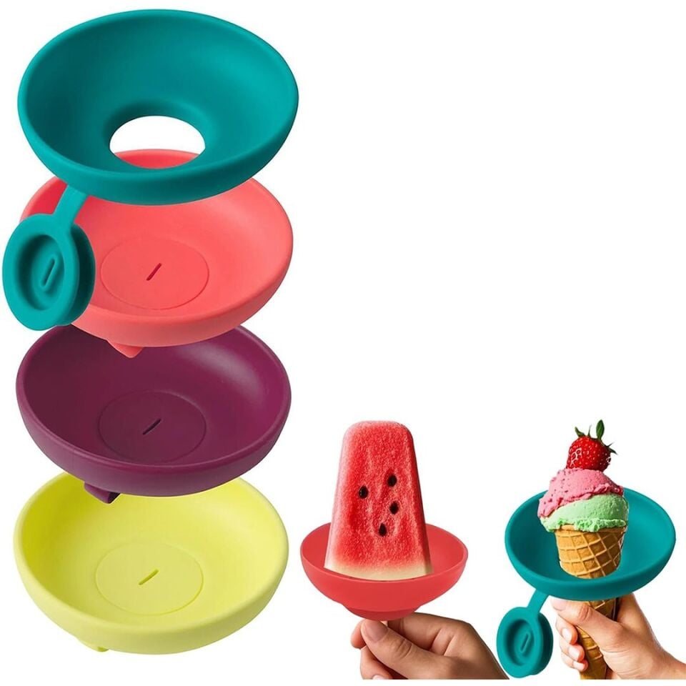 Sunup SN-39103 Dondurma Külah Tutucu Damlatma Önleyici (4 Adet)
