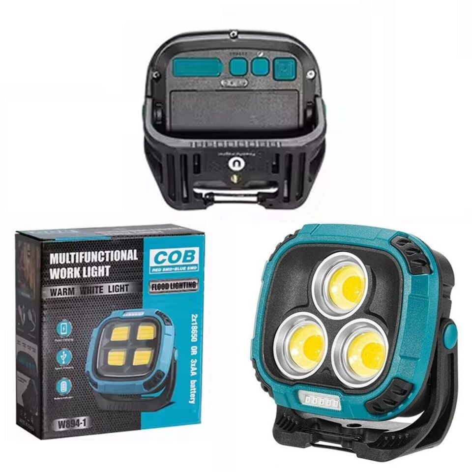 Ayt Powermaster Mx-W891 7000 Lümel Çalışma Lambası Şarjlı 3 Modlu 30 Watt Işıldak Aydınlatma Kamp Lambası