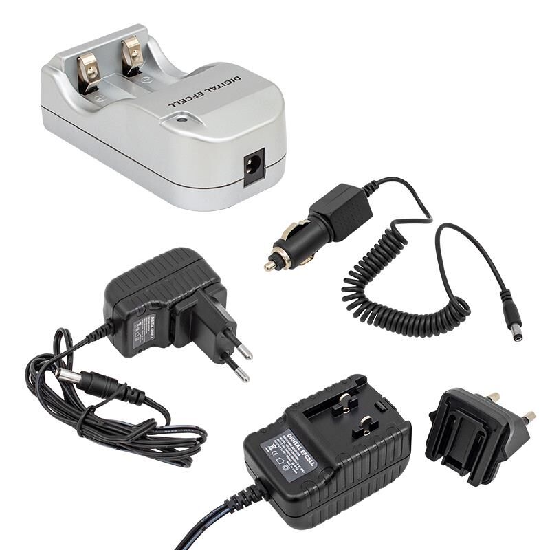 Digital Efcell 123A 16340 17335 2 li Ev Araç Pil Şarj Cihazı Priz Tipi Ve 12 Volt 3.7 Volt Lion Pil Şarj Aleti