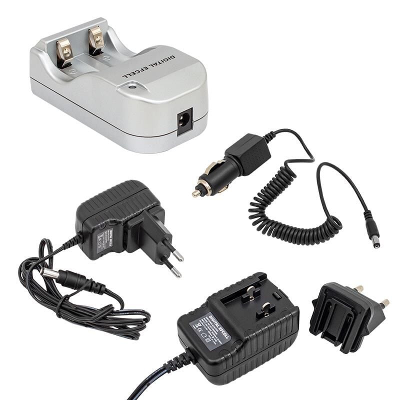 Digital Efcell 123A 16340 17335 2 li Ev Araç Pil Şarj Cihazı Priz Tipi Ve 12 Volt 3.7 Volt Lion Pil Şarj Aleti