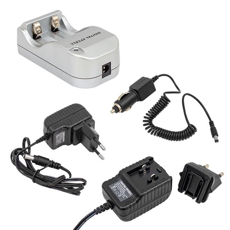 Digital Efcell 123A 16340 17335 2 li Ev Araç Pil Şarj Cihazı Priz Tipi Ve 12 Volt 3.7 Volt Lion Pil Şarj Aleti