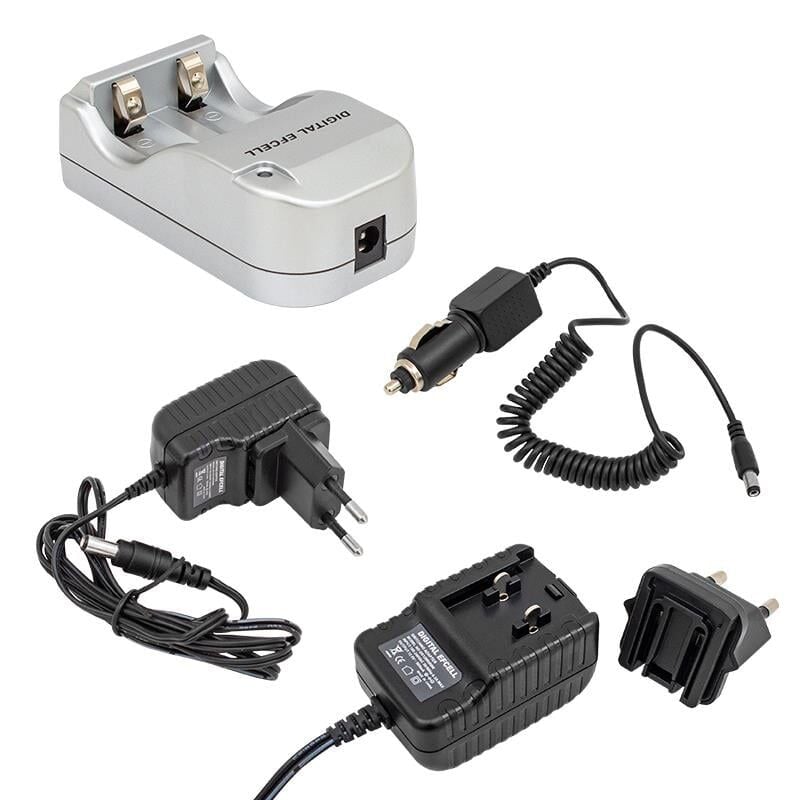 Digital Efcell 123A 16340 17335 2 li Ev Araç Pil Şarj Cihazı Priz Tipi Ve 12 Volt 3.7 Volt Lion Pil Şarj Aleti