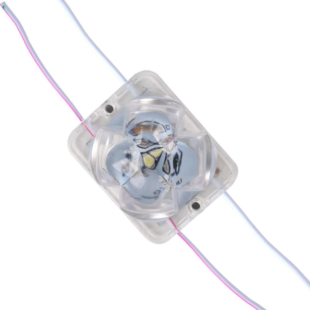Powermaster PM-14711 12 Volt 2 Watt Soğuk Beyaz Yanıp Sönen Çakar 4333-3030 Modül Led 43X33x28mm