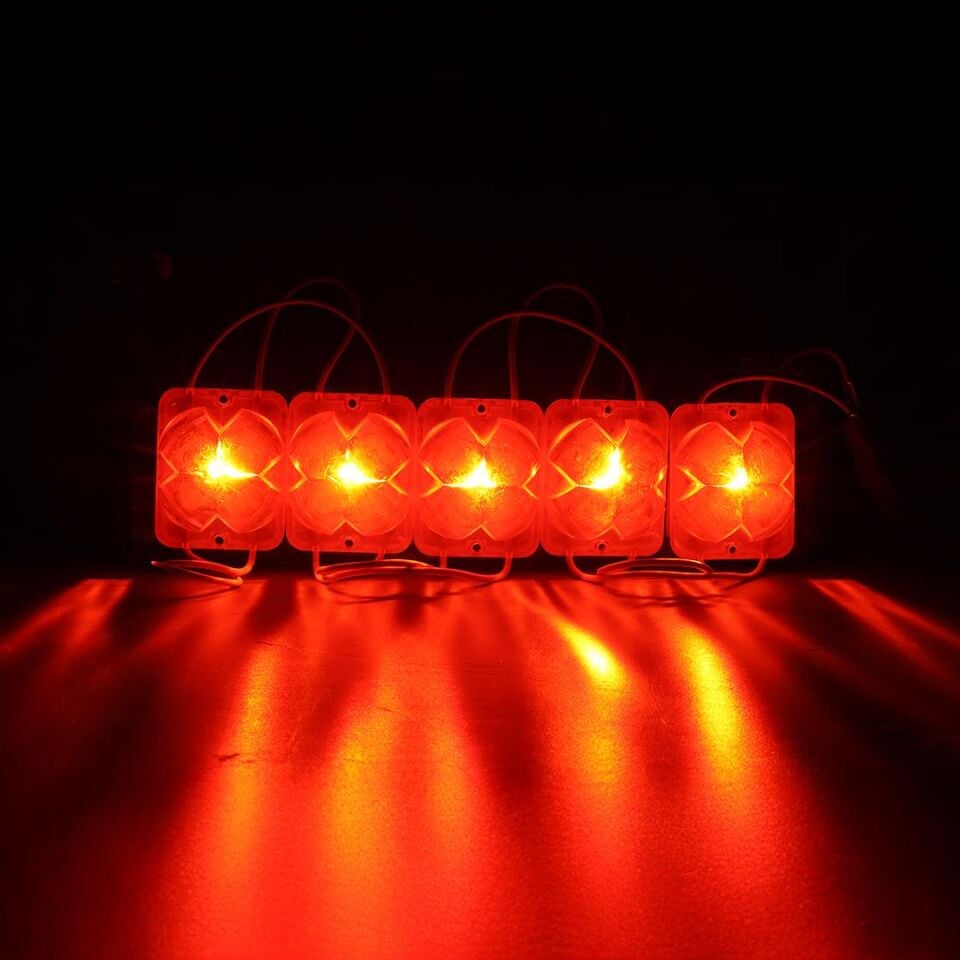 Powermaster PM-14712 12 Volt 2 Watt Kırmızı Yanıp Sönen Çakar 4333-3030 Modül Led 43X33x28mm