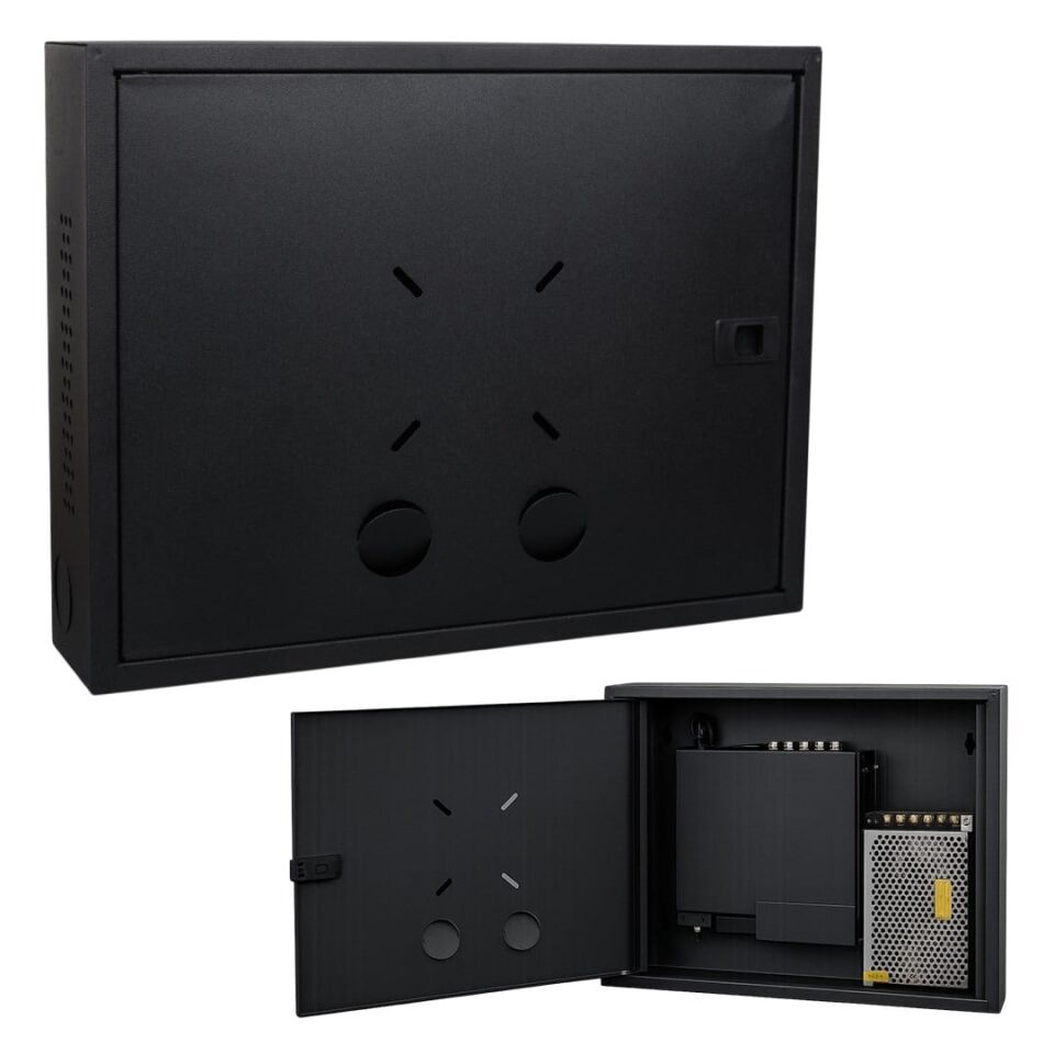 Fury 45X35x10cm Dik Tip Siyah DVR / NVR Güvenlik Kabini Pano