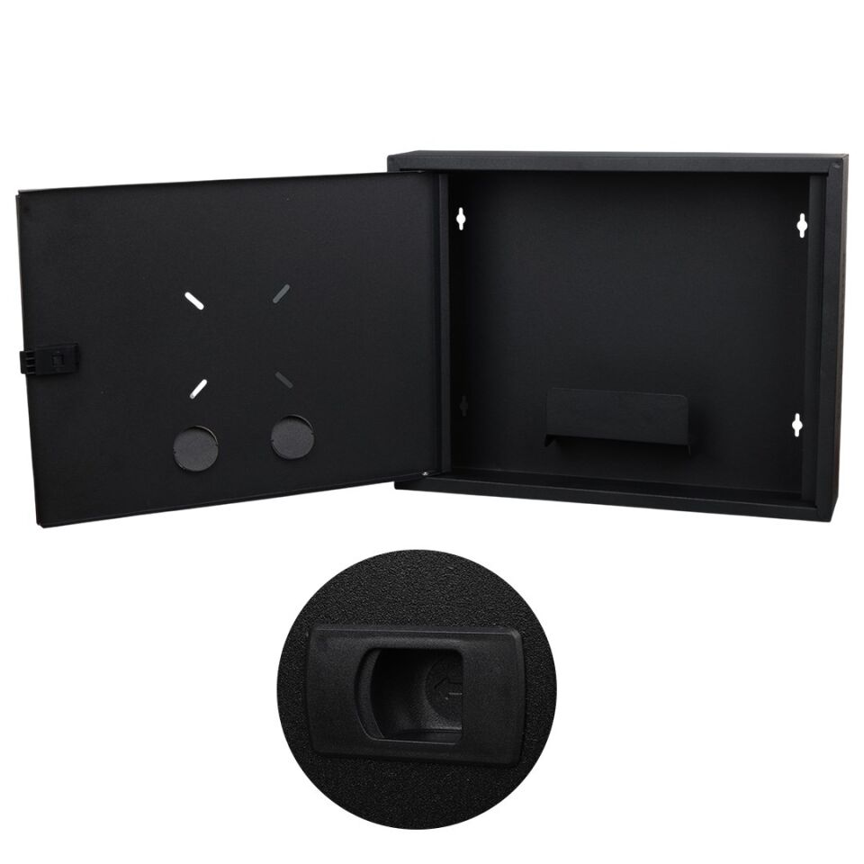Fury 45X35x10cm Dik Tip Siyah DVR / NVR Güvenlik Kabini Pano