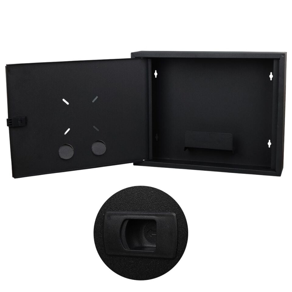Fury 45X35x10cm Dik Tip Siyah DVR / NVR Güvenlik Kabini Pano