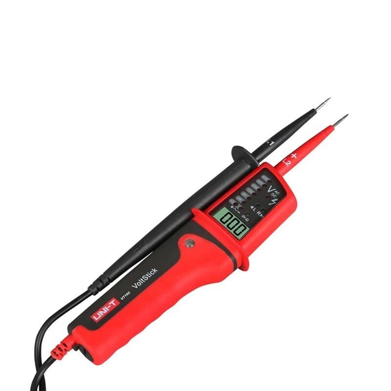 Powermaster Ledli Dijital Voltaj Test Dedektörü Cihazı DC AC Direnç Ölçer Su Geçirmez