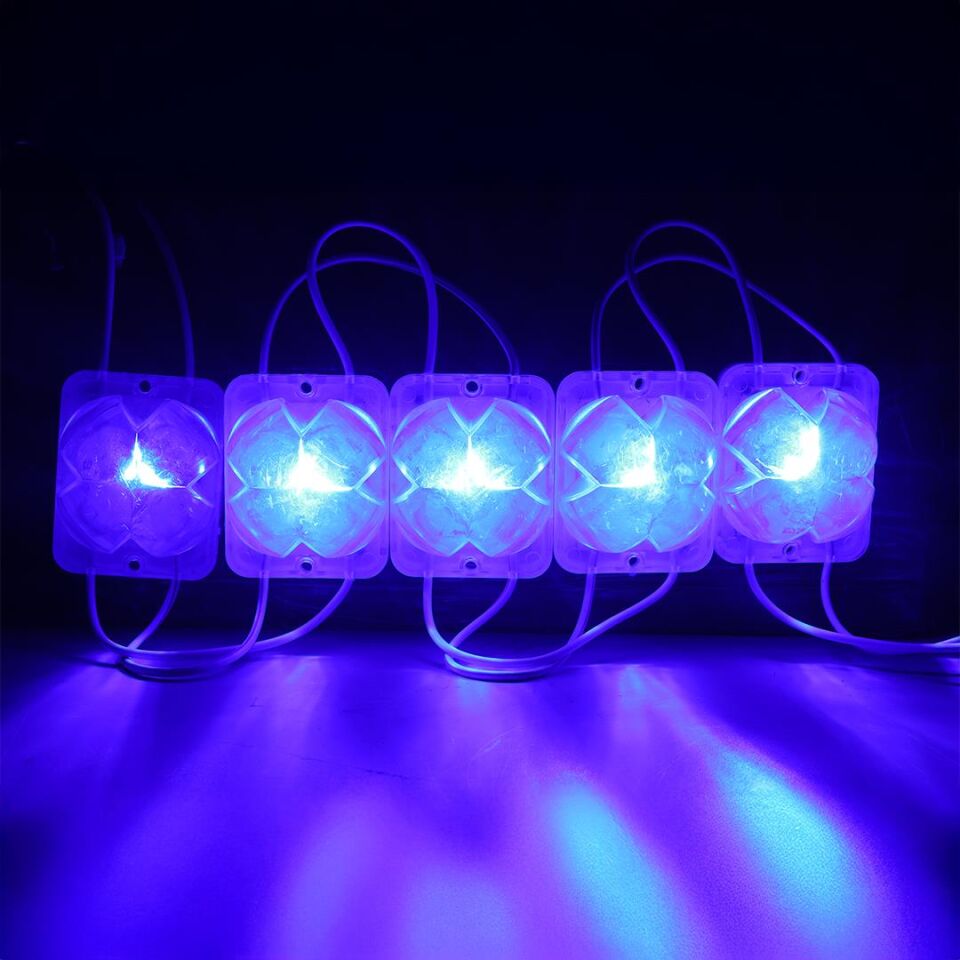 Powermaster PM-14713 12 Volt 2 Watt Mavi Yanıp Sönen Çakar 4333-3030 Modül Led 43X33x28mm