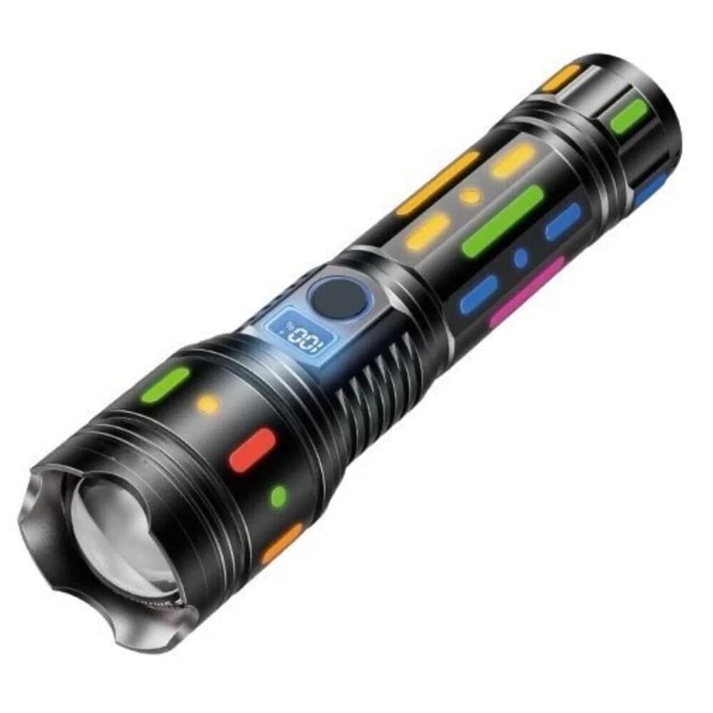Powermaster PM-25120 Çok Fonksiyonlu Teleskopik Zoom - 5 Modlu Şarjlı El Feneri