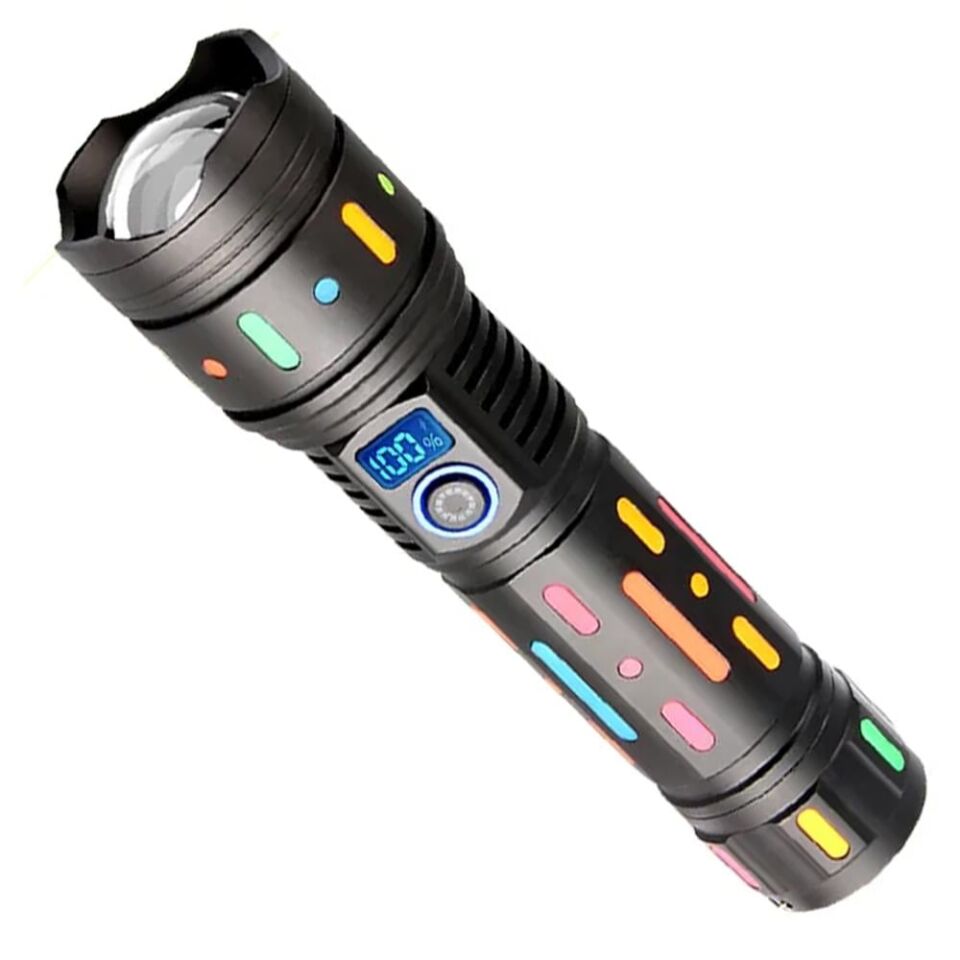 Powermaster PM-25120 Çok Fonksiyonlu Teleskopik Zoom - 5 Modlu Şarjlı El Feneri