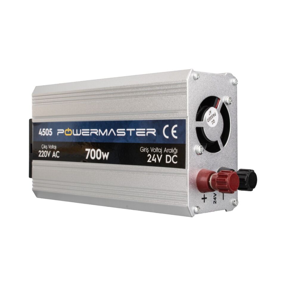 Powermaster 24 Volt 700 Watt Modified Sinus PM-4505 İnverter 24v-220v