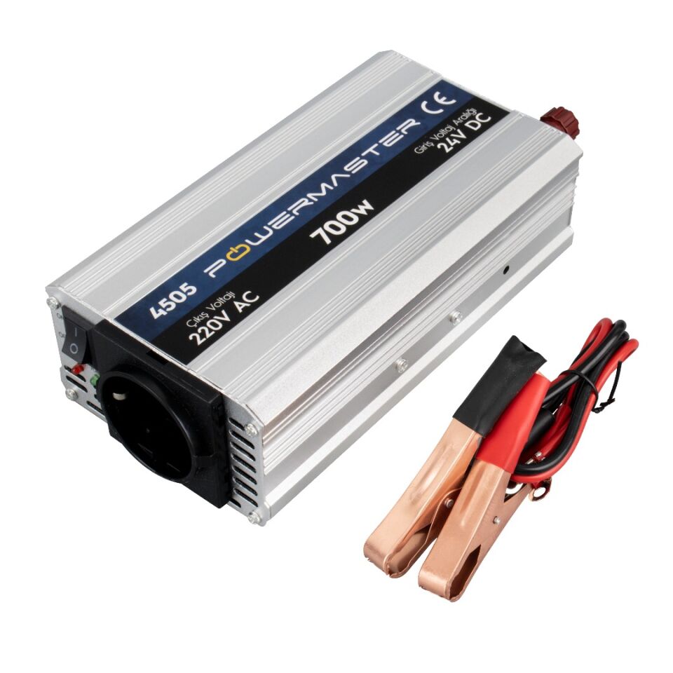 Powermaster 24 Volt 700 Watt Modified Sinus PM-4505 İnverter 24v-220v