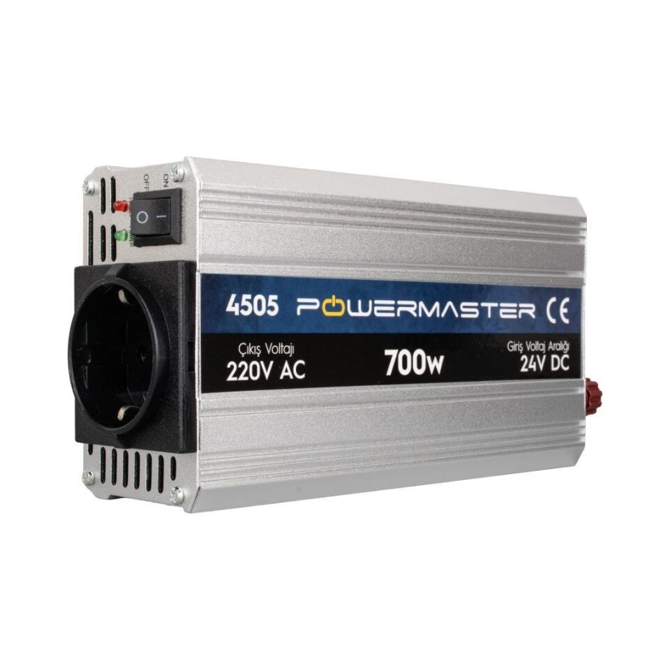 Powermaster 24 Volt 700 Watt Modified Sinus PM-4505 İnverter 24v-220v