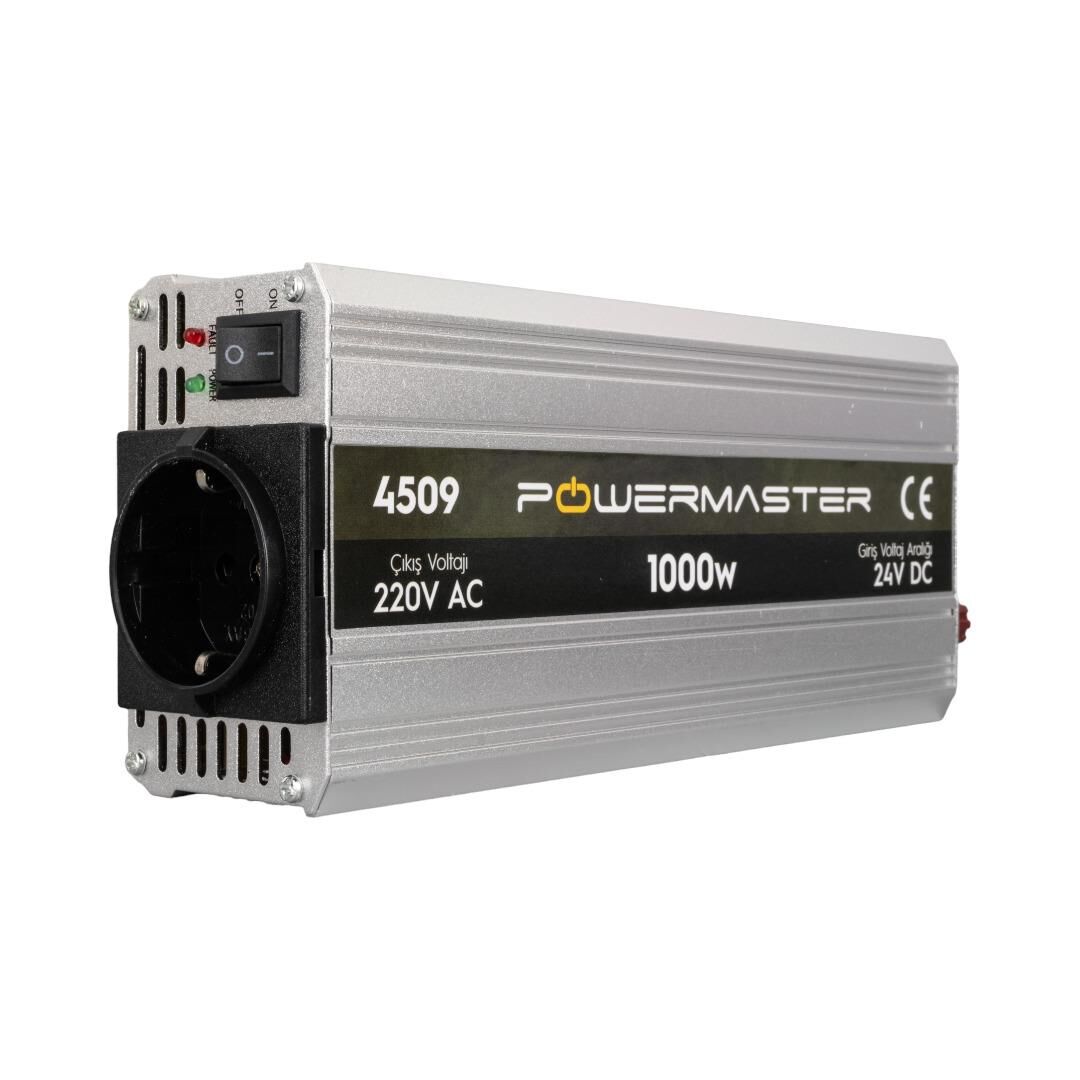 Powermaster PM-4509 24 Volt - 1000 Watt Modifiye Sinüs İnverter
