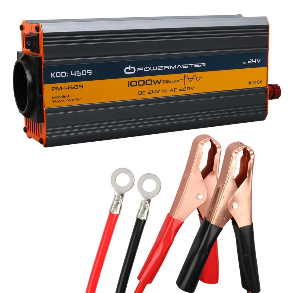 Powermaster PM-4509 24 Volt - 1000 Watt Modifiye Sinüs İnverter