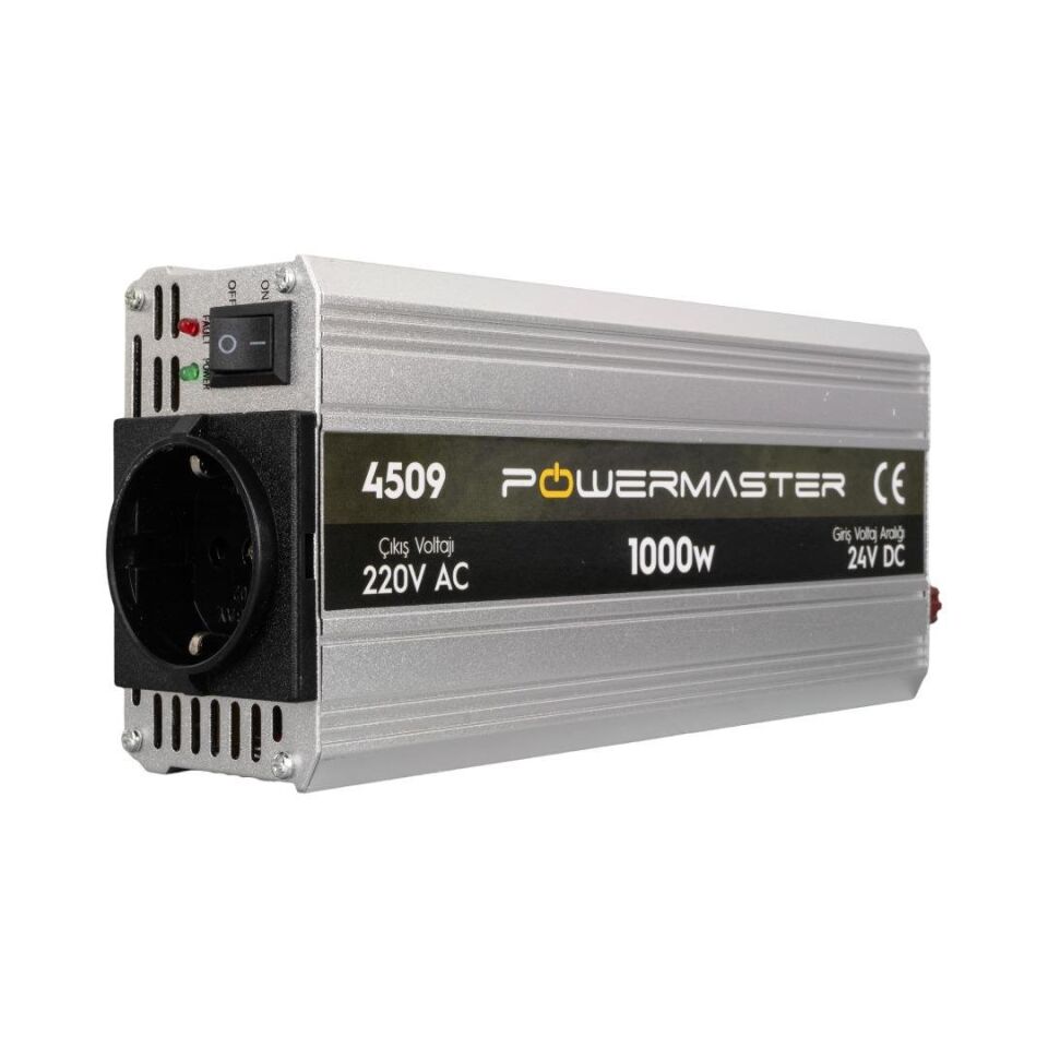 Powermaster 24 Volt 1000 Watt 220 Volt Modified Sinus İnverter 24V-220V Çevirici Dönüştürücü