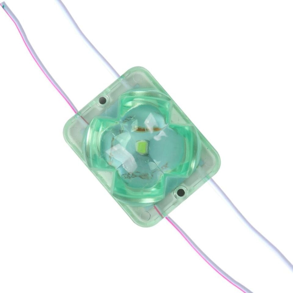 Powermaster PM-14722 12 Volt 2 Watt Yeşil Sabit 4333-3030 Modül Led 43X33x28mm