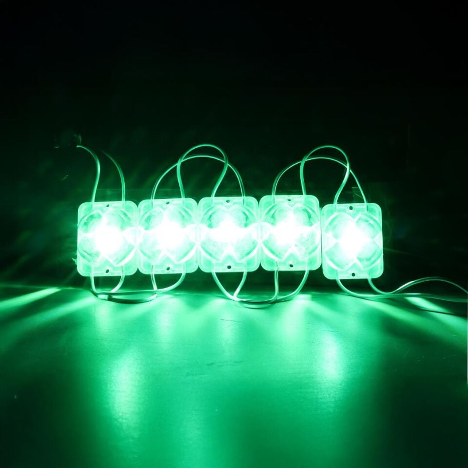 Powermaster PM-14722 12 Volt 2 Watt Yeşil Sabit 4333-3030 Modül Led 43X33x28mm
