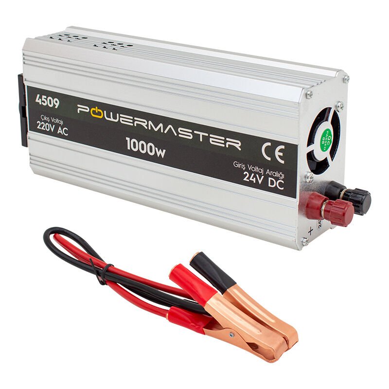 Powermaster 24 Volt 1000 Watt 220 Volt Modified Sinus İnverter 24V-220V Çevirici Dönüştürücü