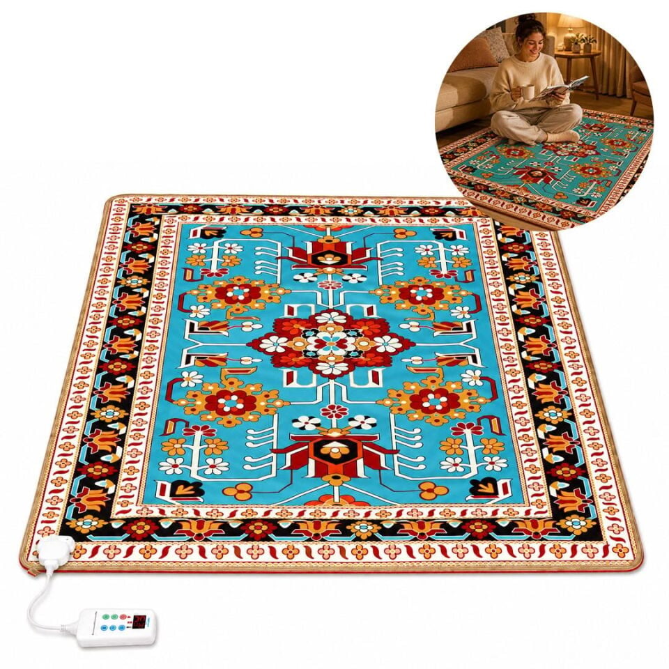 Sunup TY-2*2 1599W 200X200cm Isıtmalı Pad Halı - Dijital Termostatlı Karbon Kristal Teknolojisi