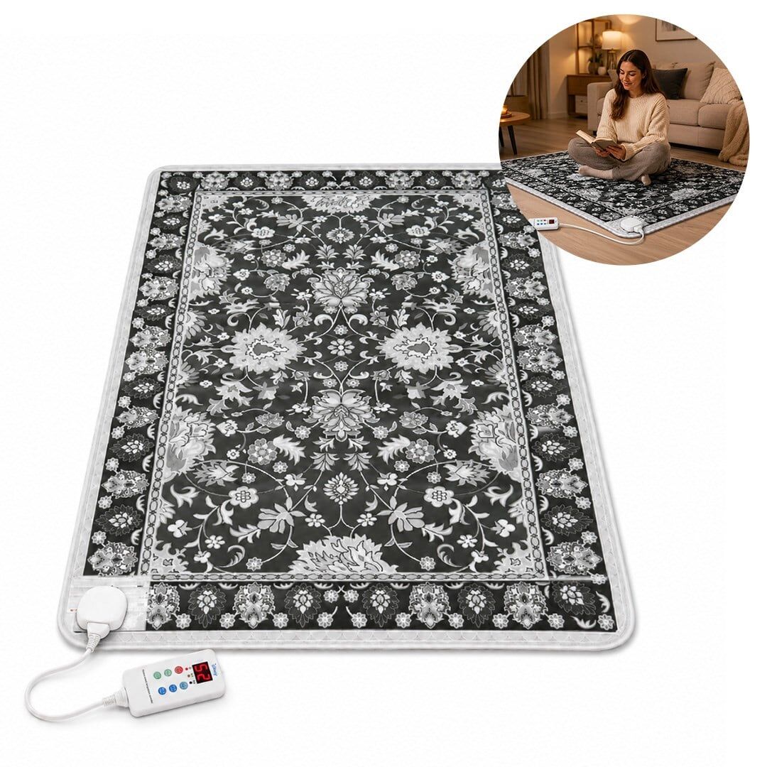 Sunup TY-1*2 859W 100X200CM Isıtmalı Pad Halı - Dijital Termostatlı Karbon Kristal Teknolojisi