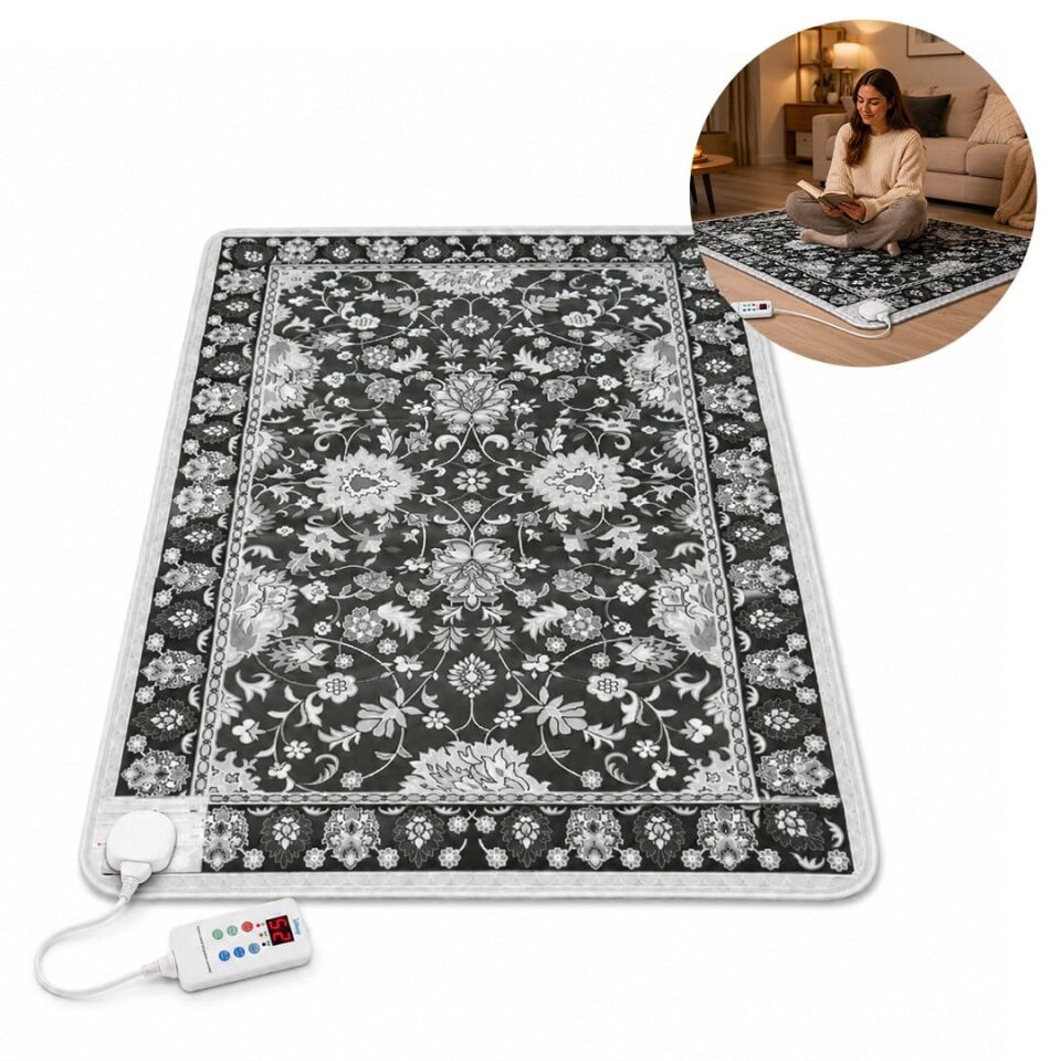 Sunup TY-1*2 859W 100X200CM Isıtmalı Pad Halı - Dijital Termostatlı Karbon Kristal Teknolojisi