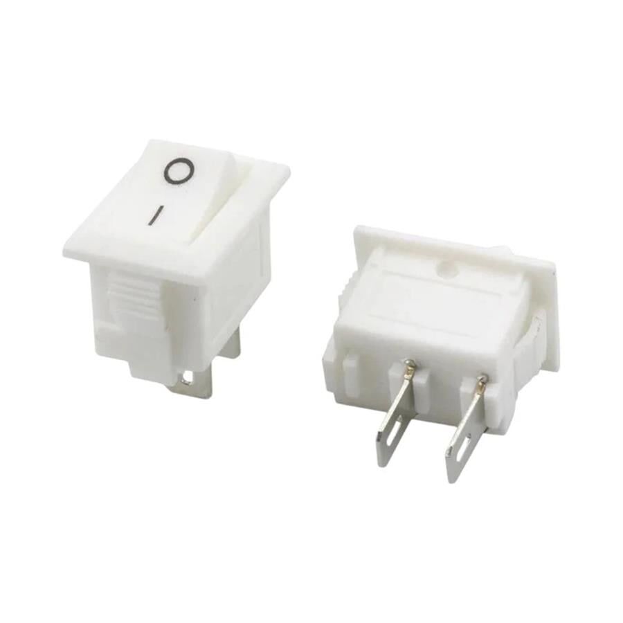 Ayt IC-120B Mini Işıksız On Off 2 Pin Anahtar Beyaz Aç Kapa Buton Düğme 2.5x1.7 Mm