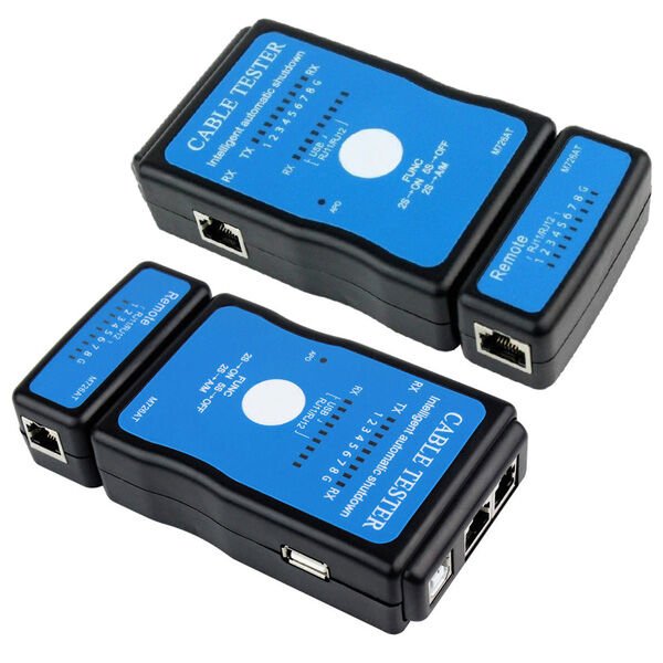 Powermaster RJ45 RJ11 USB Çoklu Kablo Test Cihazı İnternet Telefon Kablosu Test Makinası Lan Kablo